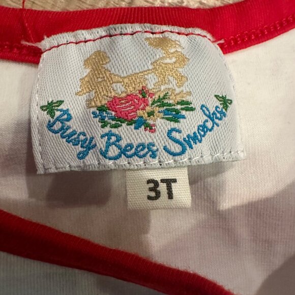 BUSY BEES SMOCKS GIRLS 2 PIECE CHRISTMAS PUPPY DOG OUTFIT PANTS SHIRT 3T - Picture 5 of 8